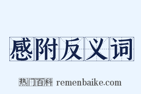 感附反义词是什么意思的图片